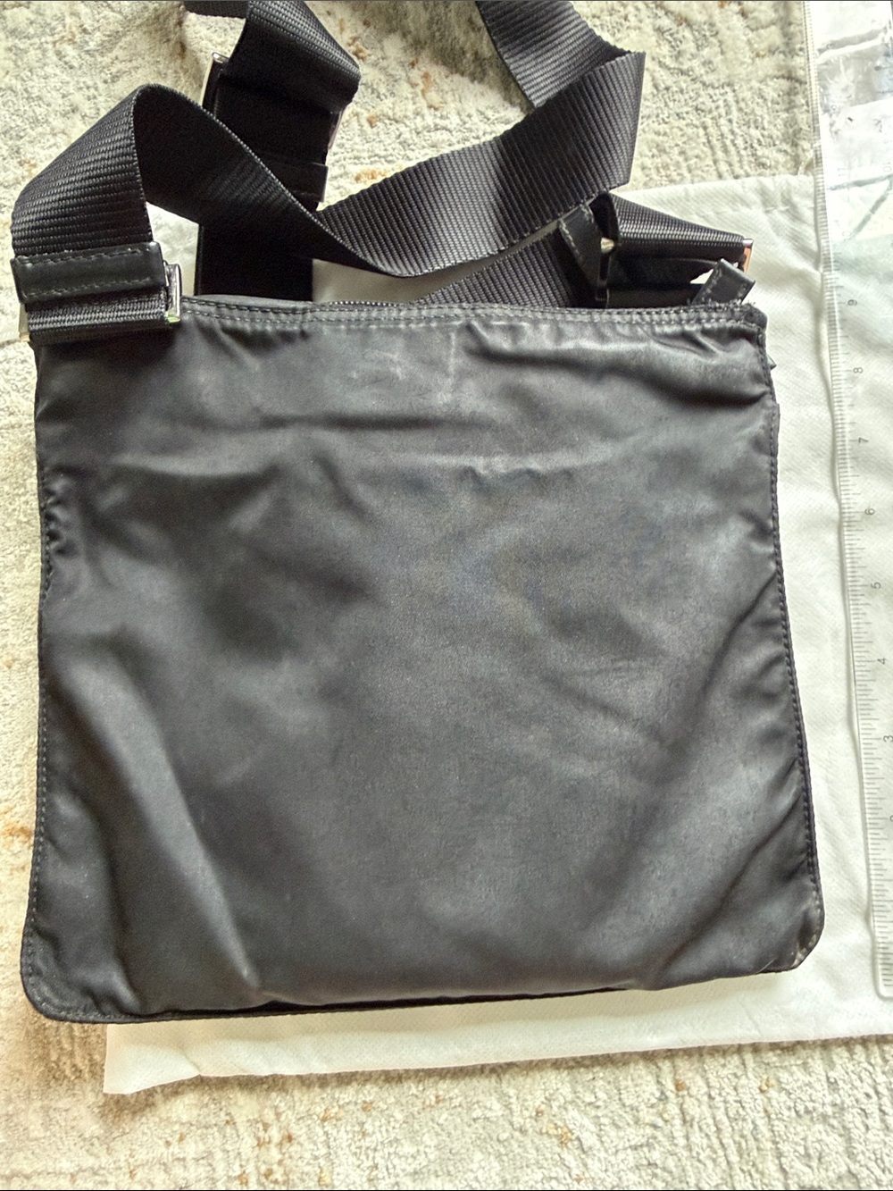 Prada Black Nylon Messenger Crossbody with Adjustable Strap - Picture 5 of 8